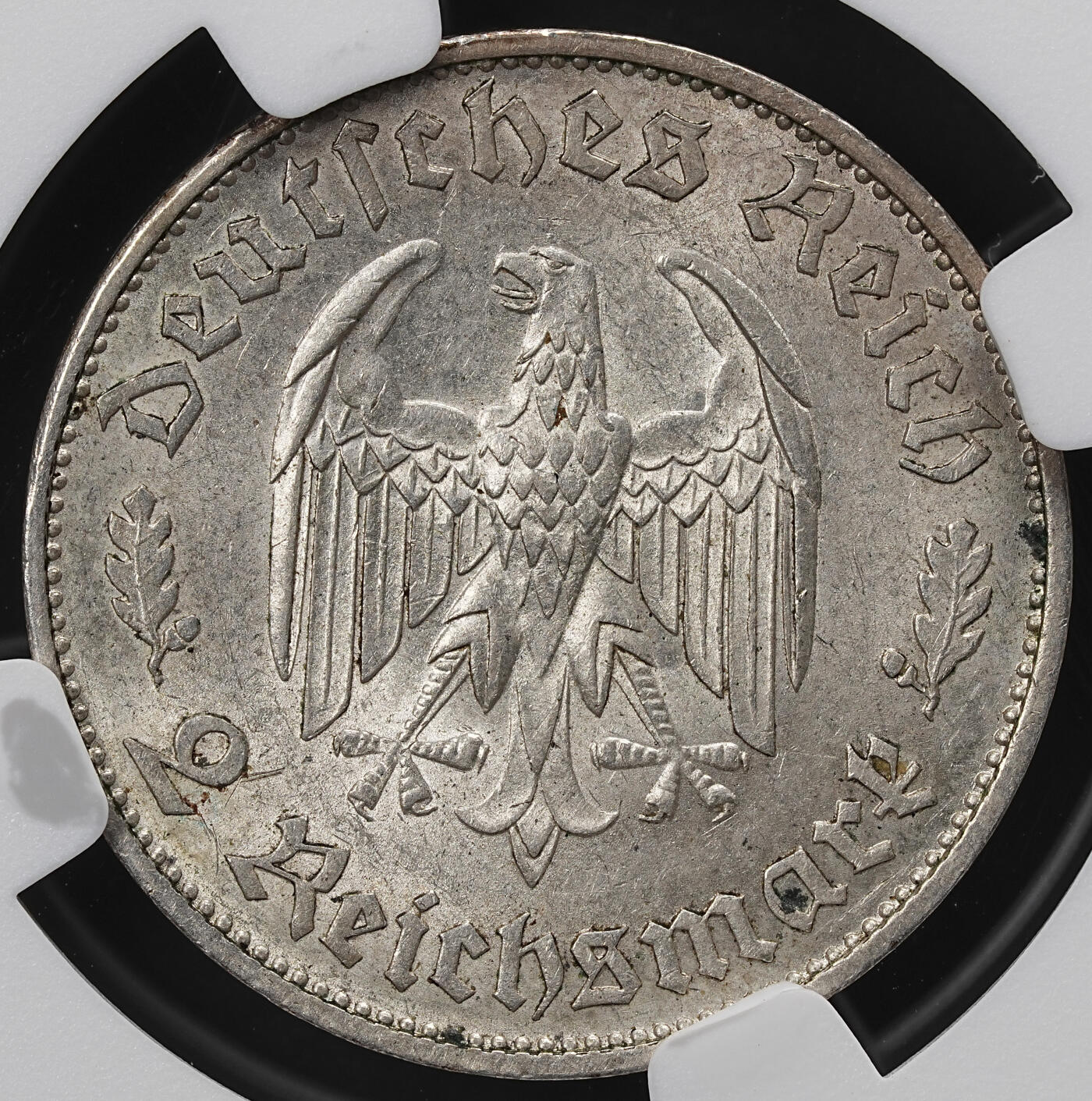 修遠堂世界钱币第九十八期 NGC MS62 1934年德三-席勒诞辰175周年纪念2马克银币