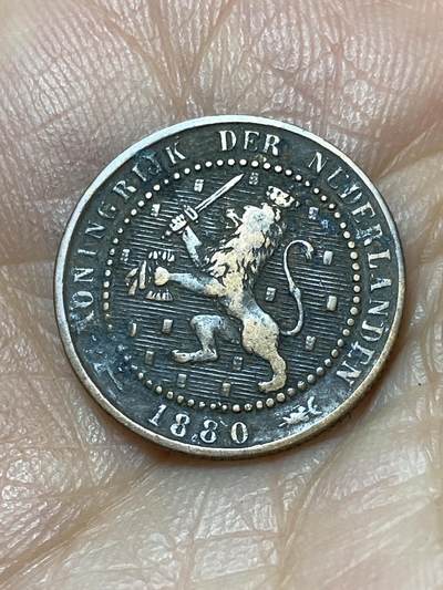 2025年第一百三十九场(总第一百六十五场）外国好品散币场(免佣金) - 荷兰🇳🇱1880年1分(威廉三世时期，Broadaxe–宽刃斧标)