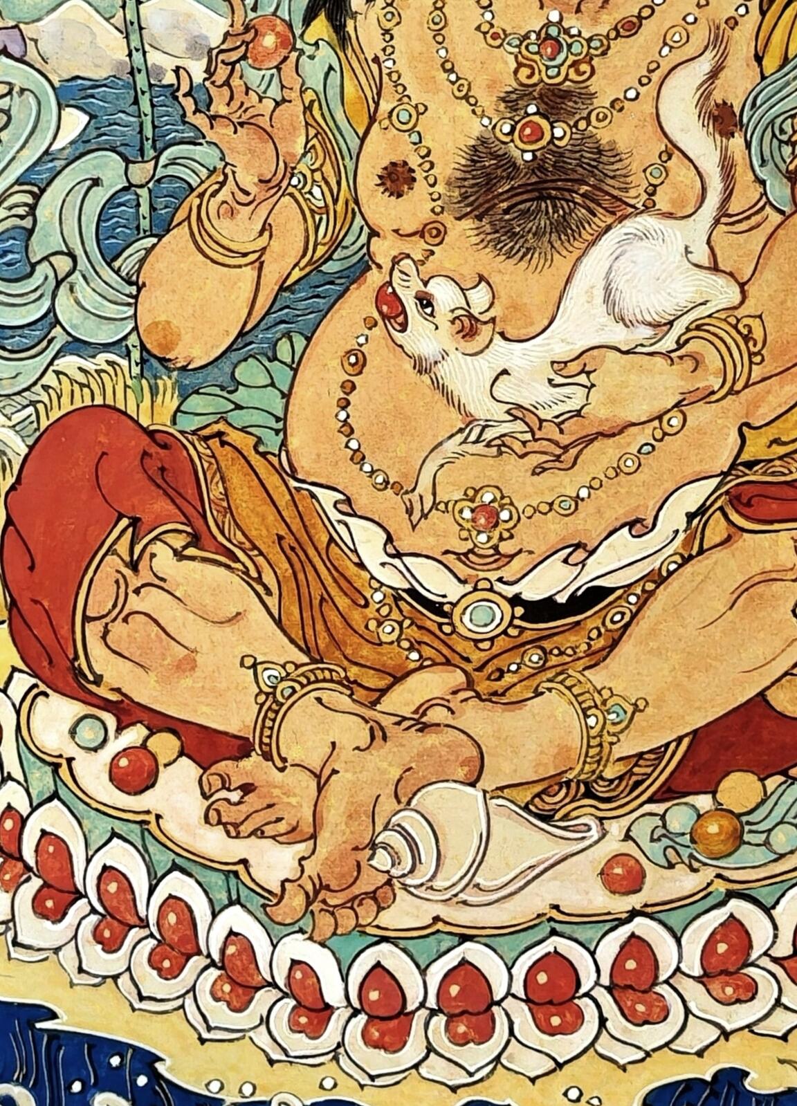 白泽拍卖卡牌手绘专场第30期（白金之夜 跨年大拍） 2025 陈岱青手绘画 黄财神 尺寸：21cm*29cm  陈岱青亲签