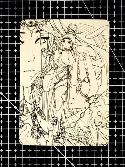 琦卡当当铺～第26期★★各种小漏~支持寄存★★~【9点40结束】扫码加群抽[包邮券]~ - 次元鉴赏-黑白线稿-1张