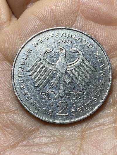 2025年第一百三十八场(总第一百六十四场）外国好品散币场(免佣金) - 德国🇩🇪1989年2德国马克(F标，斯图加特造)