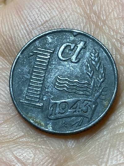 2025年第一百三十九场(总第一百六十五场）外国好品散币场(免佣金) - 荷兰🇳🇱1943年1分(二战德国占领时期)