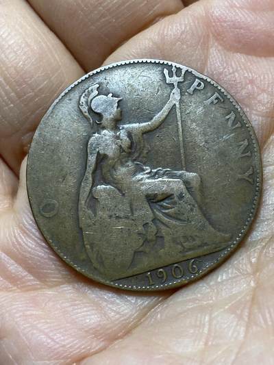 2025年第一百三十九场(总第一百六十五场）外国好品散币场(免佣金) - 英国🇬🇧1906年1便士(爱德华七世时期)