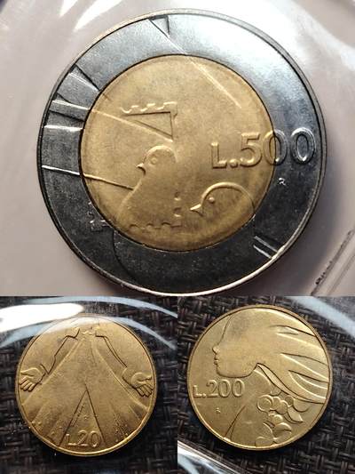 布加迪🐬～世界钱币(上海)🌾第 266 期 /  各国套币和散币 - 圣马力诺🇸🇲 1990年 10枚套币含1枚银币