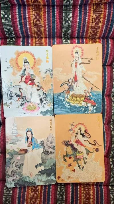 光影卡牌第27期，各家亲签，各家套卡，持续收拍品 - 燎原四大菩萨普卡