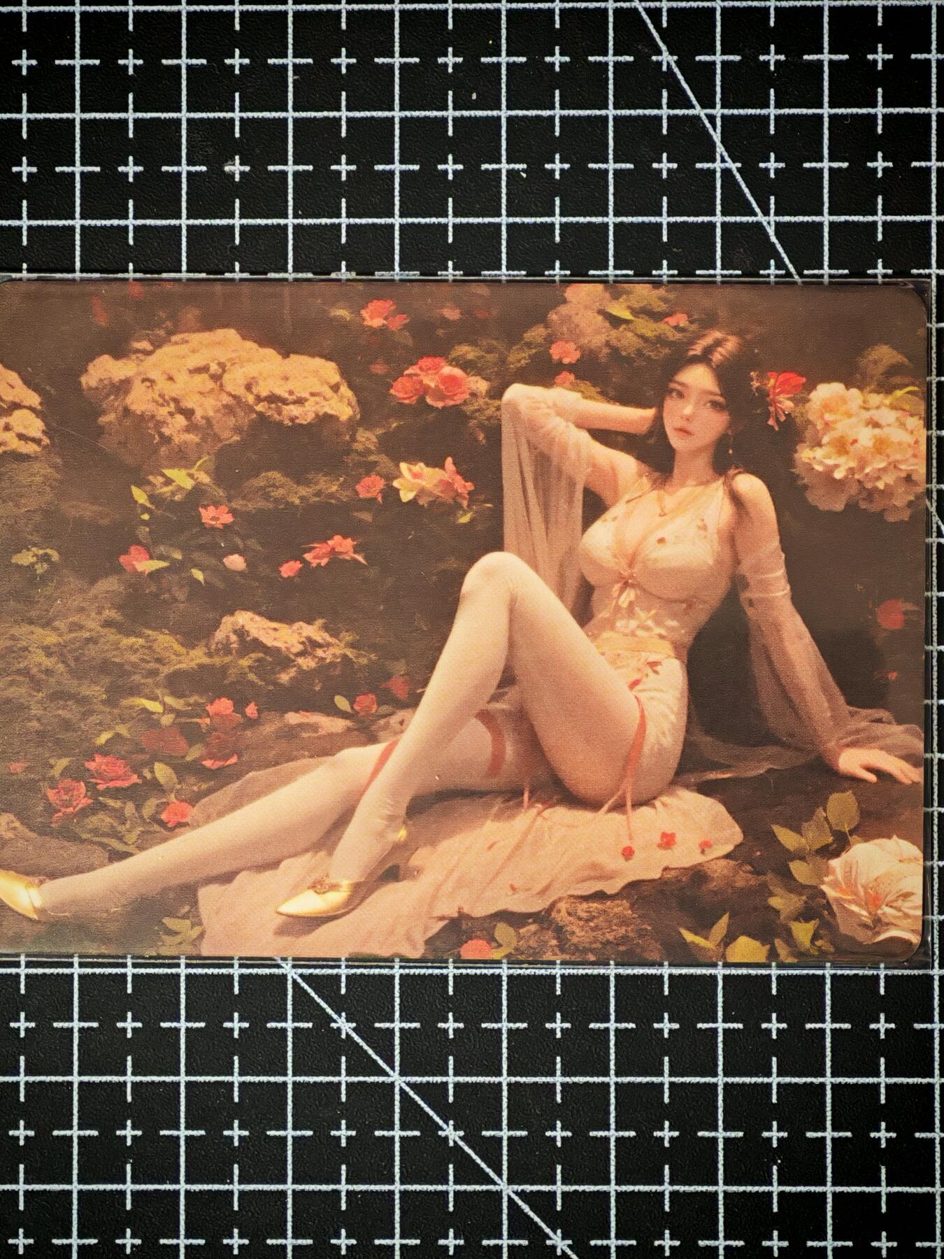 琦卡当当铺～第26期★★各种小漏~支持寄存★★~【9点40结束】扫码加群抽[包邮券]~ 古早卡-烫银工艺-美女一张