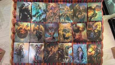 光影卡牌第27期，各家亲签，各家套卡，持续收拍品 - 猫总彩闪炽天使18张