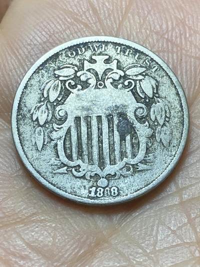 2025年第一百三十八场(总第一百六十四场）外国好品散币场(免佣金) - 稀少品种–美国🇺🇸1868年5分(盾牌5分，第二版)