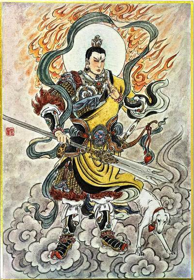 白泽拍卖卡牌手绘专场第30期（白金之夜 跨年大拍） - 2025 史墨手绘画 二郎神杨戬 尺寸：17.4cm*25.3cm  史墨签题