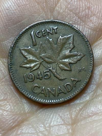 2025年第一百三十九场(总第一百六十五场）外国好品散币场(免佣金) - 加拿大🇨🇦1945年1分(乔治六世第一版)