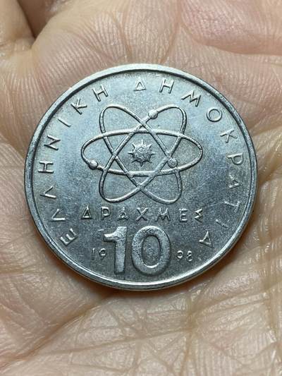 2025年第一百三十八场(总第一百六十四场）外国好品散币场(免佣金) - 希腊🇬🇷1998年10德拉克马(第三共和国第一套第二版，面值末尾字母为S)