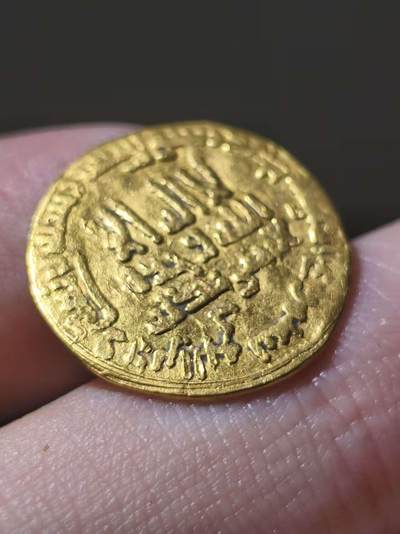精品！中世纪-阿拉伯帝国 阿巴斯金币 拉希德 大字版 3.7克
