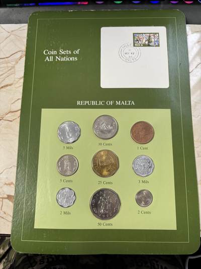 第185期拍卖 - 富兰克林卡装马耳他硬币9枚装