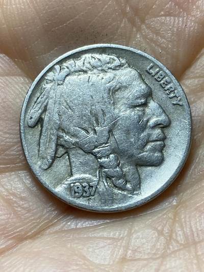 2025年第一百三十八场(总第一百六十四场）外国好品散币场(免佣金) - 美国🇺🇸1937年5分(野牛五分，无标版)