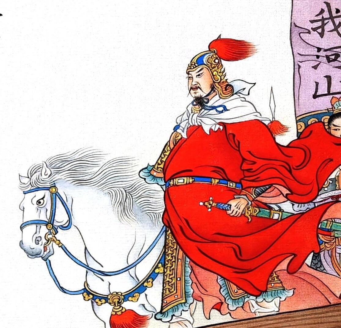 白泽拍卖卡牌手绘专场第30期（白金之夜 跨年大拍） 2024 刘雪强手绘画 精忠报国 尺寸：29cm*28.5cm