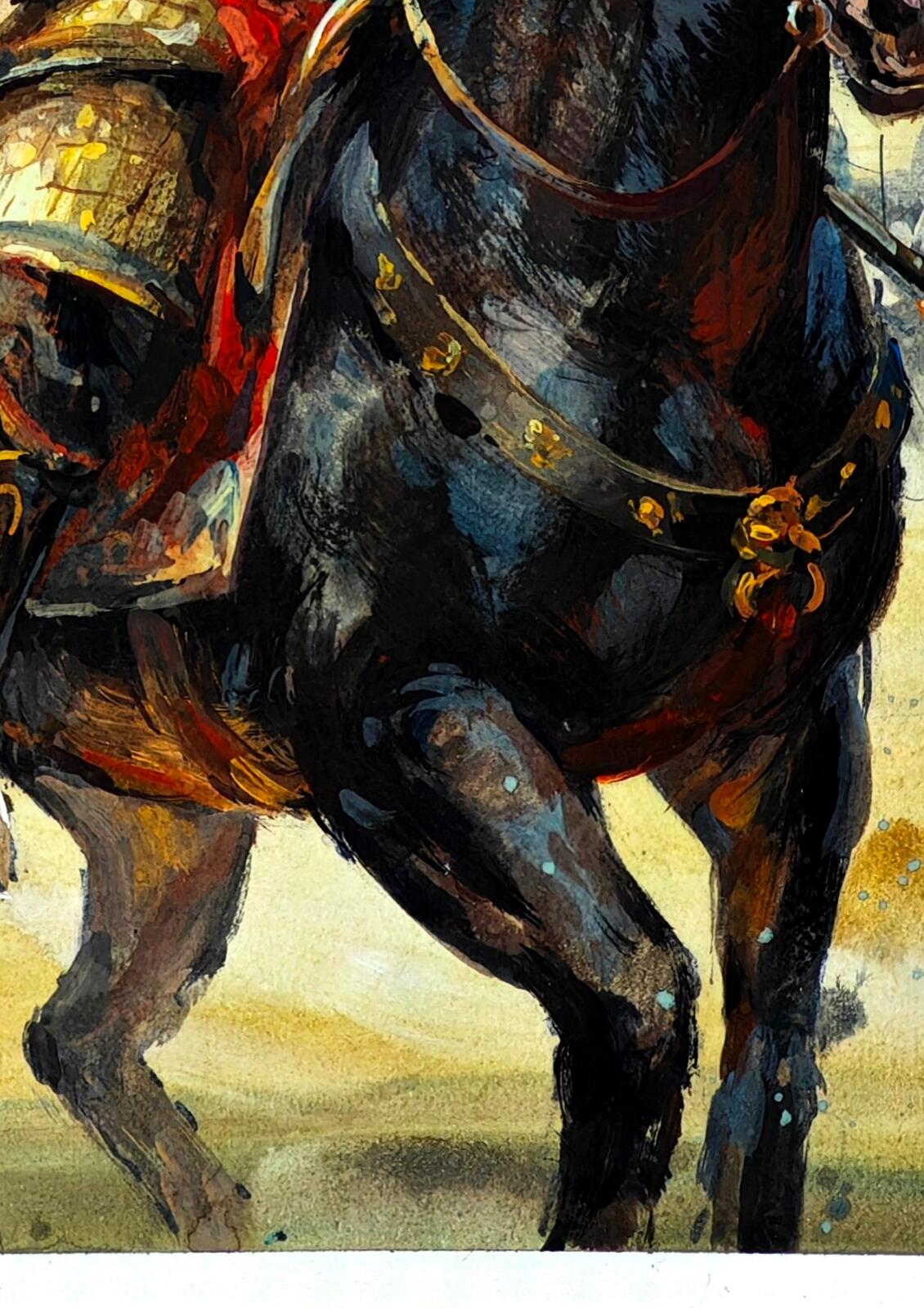 白泽拍卖卡牌手绘专场第30期（白金之夜 跨年大拍） 2025 马哲帆手绘画 张飞 尺寸：25.3cm*36.7cm  马哲帆钤印