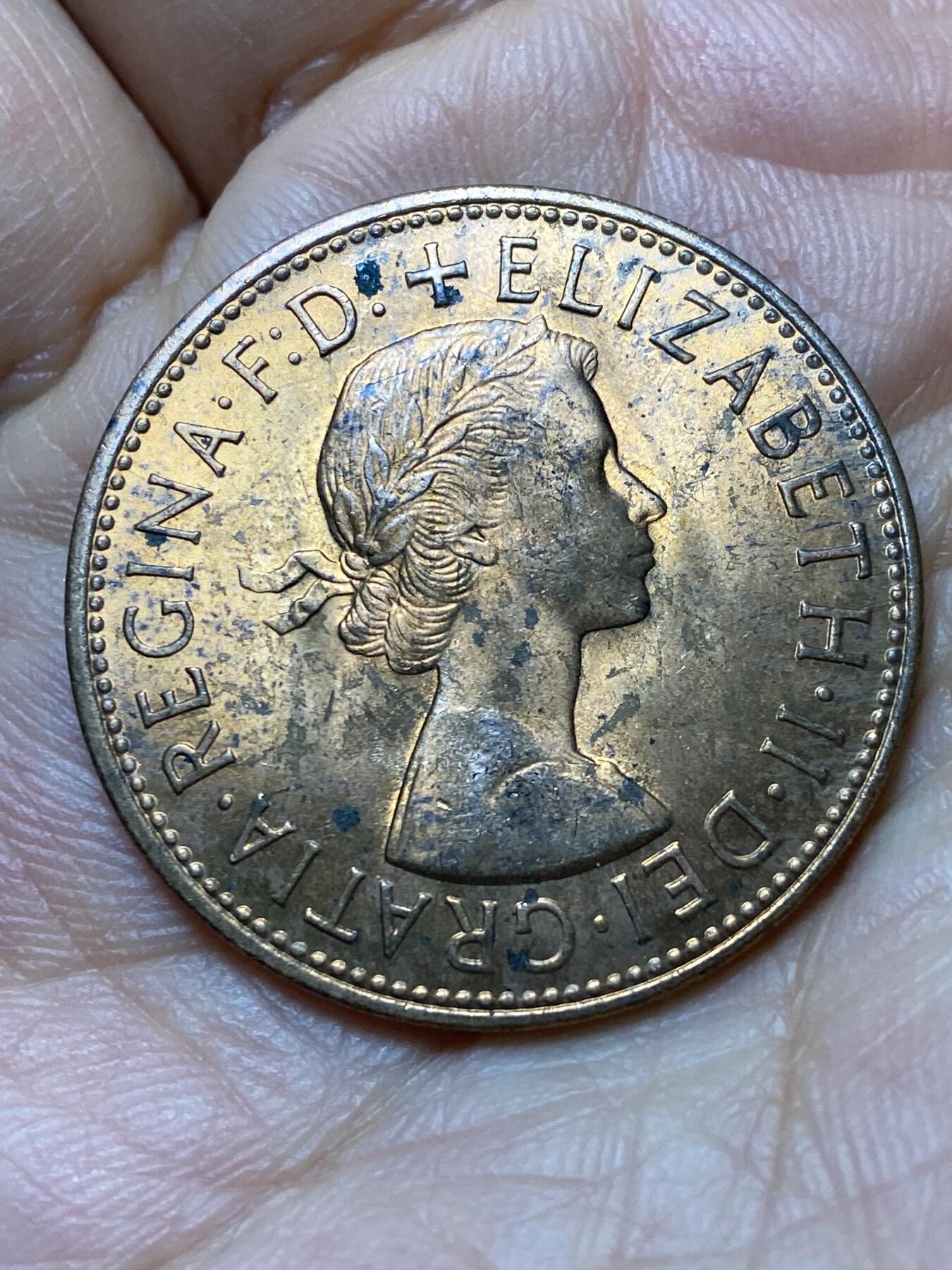 2025年第一百三十九场(总第一百六十五场）外国好品散币场(免佣金) 英国🇬🇧1967年1便士(伊丽莎白二世青年桂冠第二版，普制币关门年)