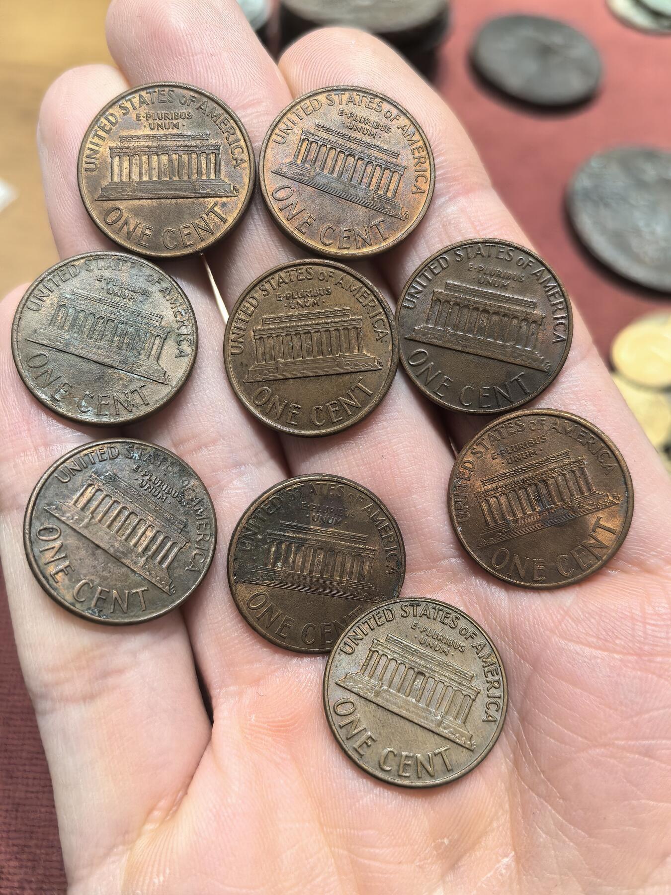 南宋泉阁俄币 外币 国币 专场第二十期 【送拍无额外佣金】 美国 1967-1988年 早期一美分七枚一组 好品