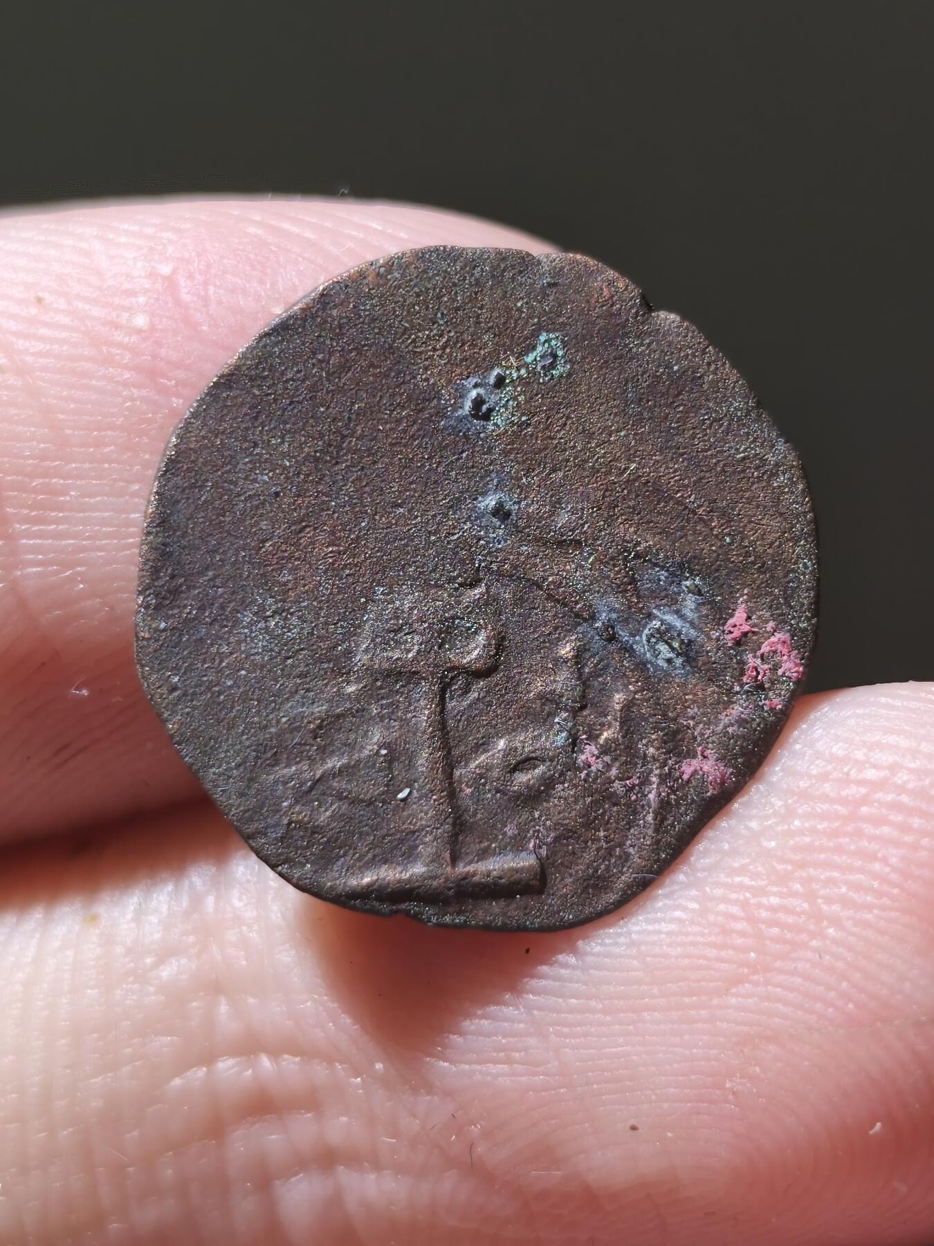 星盘世界钱币十二月二十七日古典币专场 察合台汗国中期匿名法尔斯铜币，都圭汗世系，2克，塔剌兹厂打制