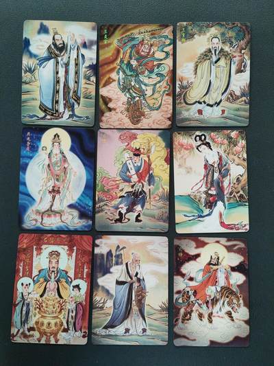 第114期阳大大卡牌拍卖第114期（持续收拍品，周五晚上九点截拍，进群福利早知道） 【冷烫套】焱卡文化 列仙传 冷烫第三弹 52张 图为普卡示例