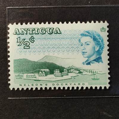 ↓君缘收藏687期☞钱币邮品↓无佣金、可寄存、满30元包邮  - 英属安提瓜邮票，1966年风光建筑·纳尔逊船坞邮票