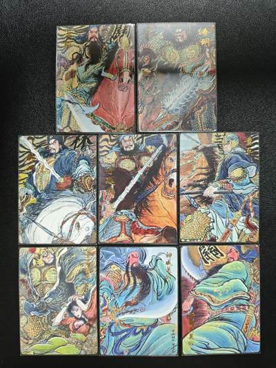 天玑星卡拍第152期《12.22周一截拍》持续收拍收评中 满赠卡需备注 - 昆仑万象 水浒传 梁山五虎将 普卡+董平霸妻+神威关公+斩颜良关公 特卡 普卡 八张