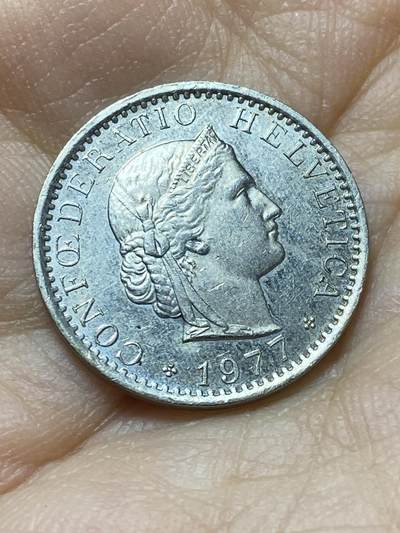 2025年第一百三十八场(总第一百六十四场）外国好品散币场(免佣金) - 瑞士🇨🇭1977年20拉彭(第三版，无标版)