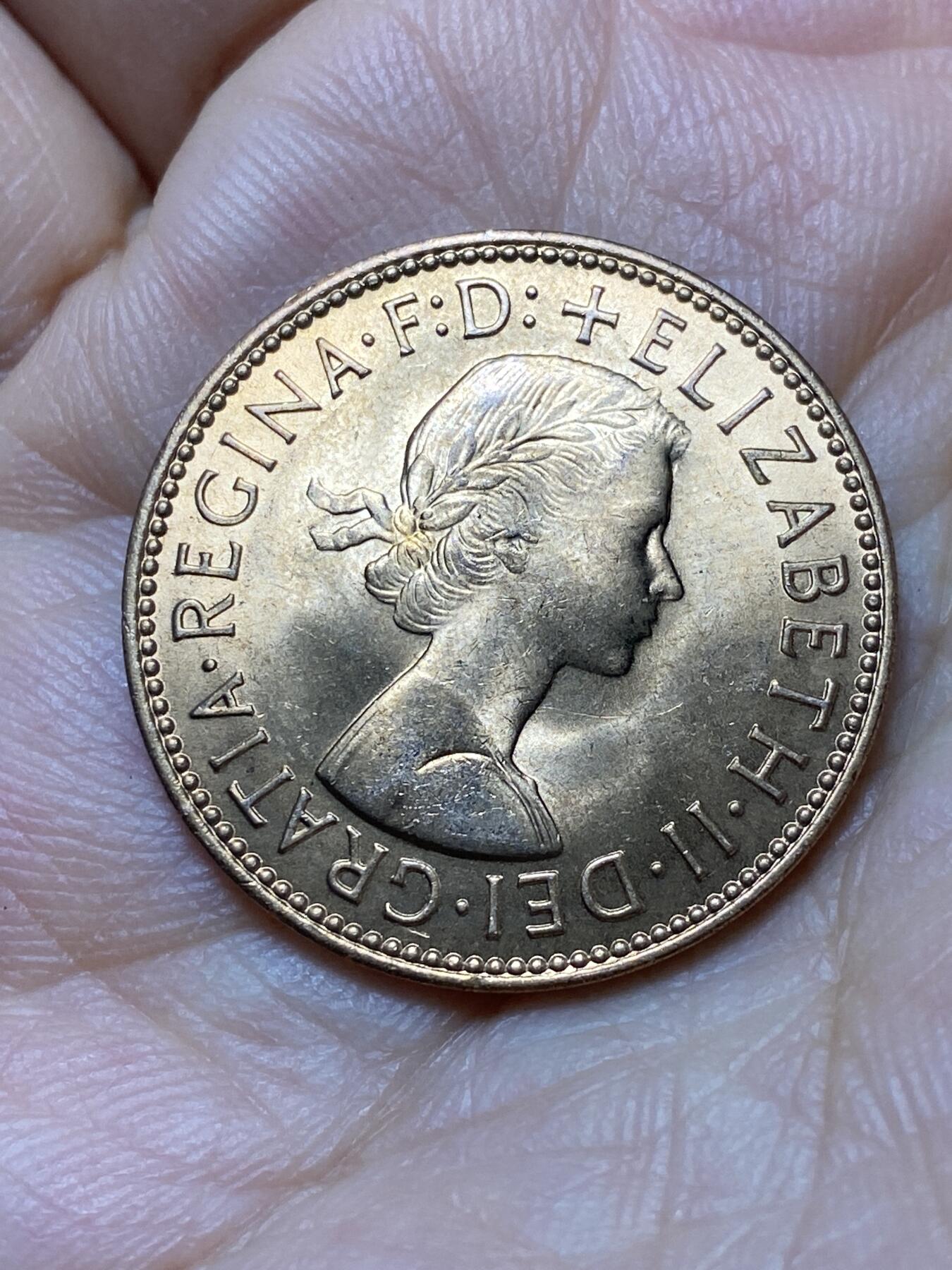 2025年第一百三十九场(总第一百六十五场）外国好品散币场(免佣金) 原光好品–英国🇬🇧1967年半便士(伊丽莎白二世青年桂冠第二版，普制币关门年)