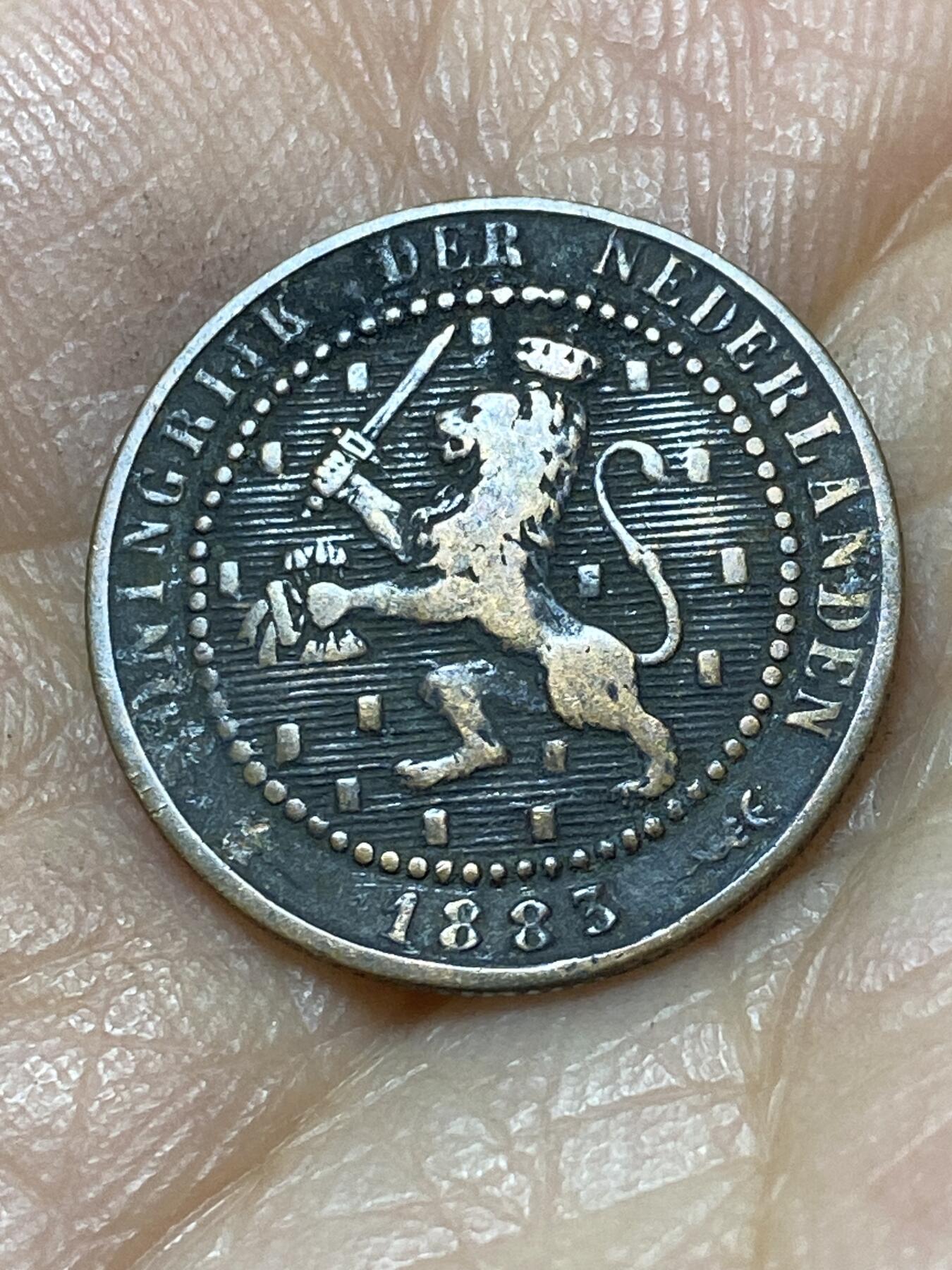 2025年第一百三十九场(总第一百六十五场）外国好品散币场(免佣金) 荷兰🇳🇱1883年1分(威廉三世时期，Broadaxe–宽刃斧标)