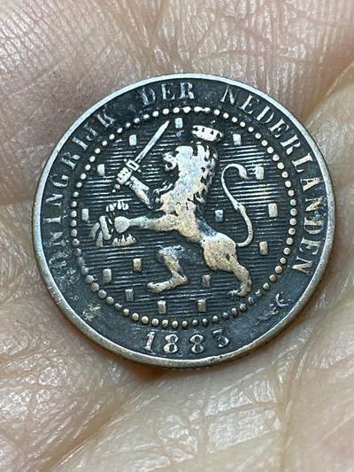 2025年第一百三十九场(总第一百六十五场）外国好品散币场(免佣金) - 荷兰🇳🇱1883年1分(威廉三世时期，Broadaxe–宽刃斧标)