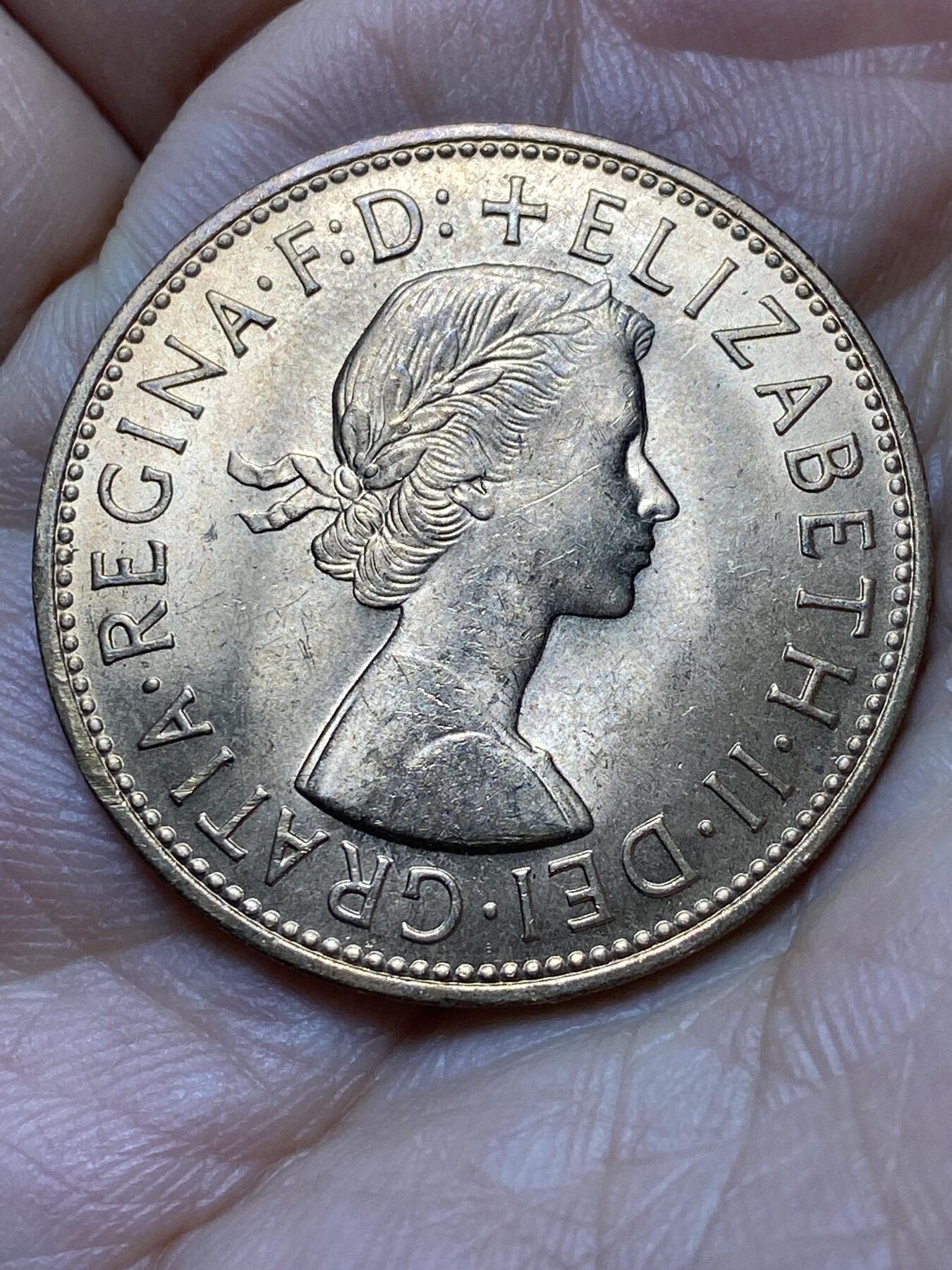 2025年第一百三十九场(总第一百六十五场）外国好品散币场(免佣金) 原光好品–英国🇬🇧1967年1便士(伊丽莎白二世青年桂冠第二版，普制币关门年)
