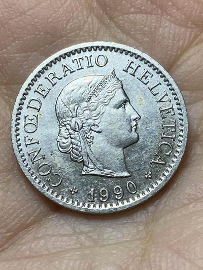 2025年第一百三十八场(总第一百六十四场）外国好品散币场(免佣金) - 瑞士🇨🇭1990年10拉彭(第二版，B标伯尔尼造)