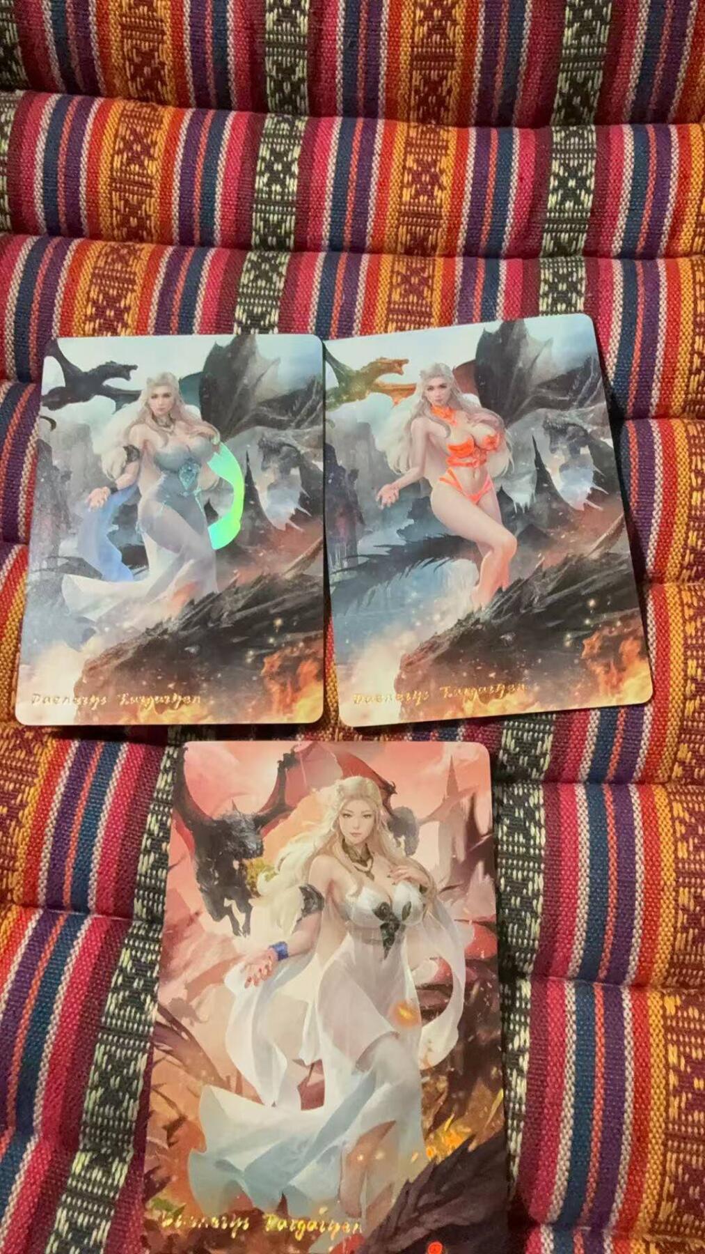 光影卡牌第27期，各家亲签，各家套卡，持续收拍品 燎原金彩3张