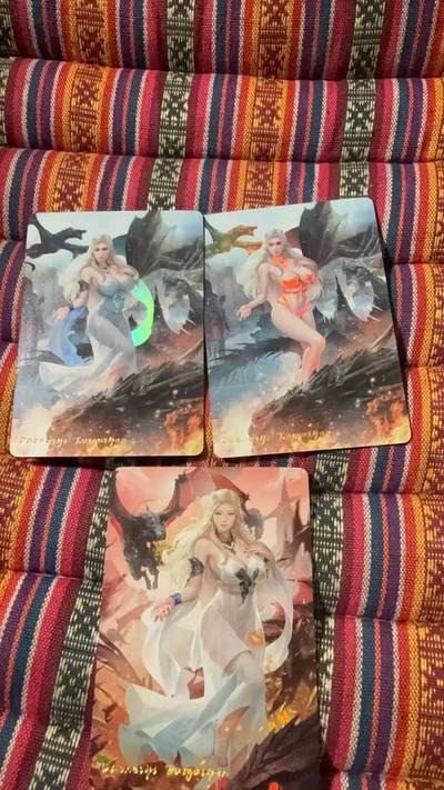 光影卡牌第27期，各家亲签，各家套卡，持续收拍品 - 燎原金彩3张