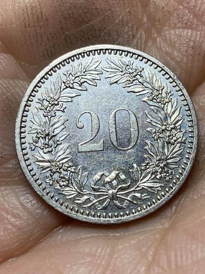 2025年第一百三十九场(总第一百六十五场）外国好品散币场(免佣金) - 瑞士🇨🇭1985年20拉彭(第三版，无标版)