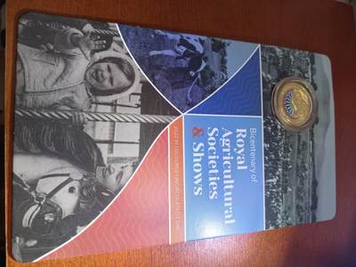 长老汇蛇年精选第八十五场拍卖 - 2022澳大利亚皇家农业协会展200周年1澳元彩色金属币，卡装