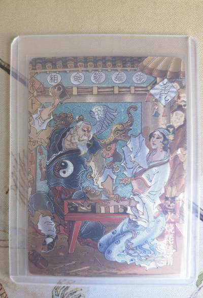 奇趣收藏卡牌拍卖第26场 - 超吉梦 2025 天命封神 封神演义 特卡 陈岱青 姜子牙火烧琵琶精 粗闪1张，限编083/150，全新覆膜卡夹卡膜保护