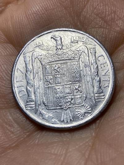 2025年第一百三十九场(总第一百六十五场）外国好品散币场(免佣金) - 流通好品–西班牙1953年10分(国民政府时期，关门年，实际为弗朗哥控制)