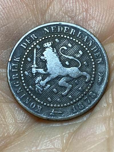 2025年第一百三十九场(总第一百六十五场）外国好品散币场(免佣金) - 荷兰🇳🇱1878年1分(威廉三世时期，Broadaxe–宽刃斧标)