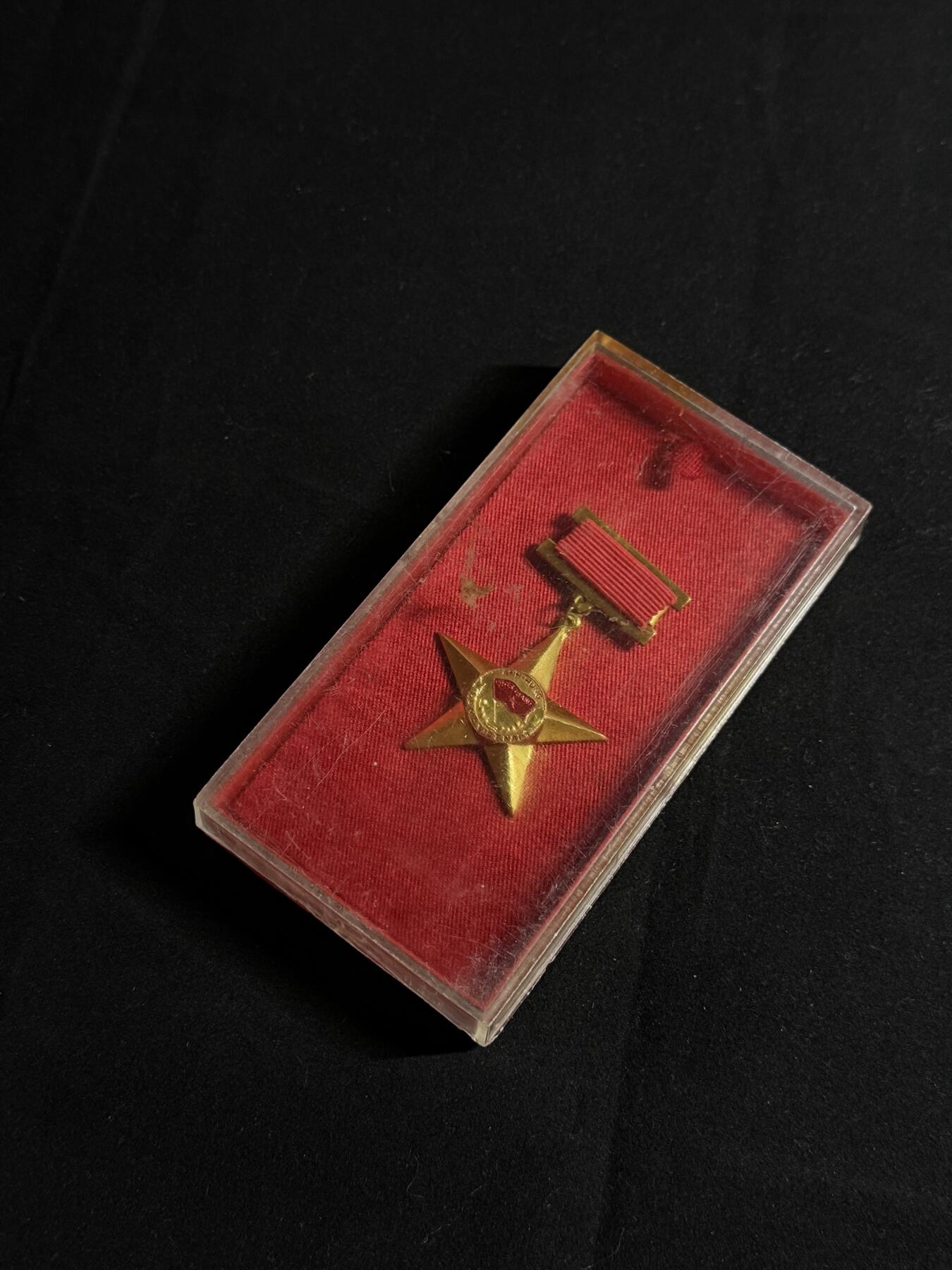 欢庆元旦！戎马世界章牌大赏第109期元旦大拍 越南英雄母亲金星勋章，铝制