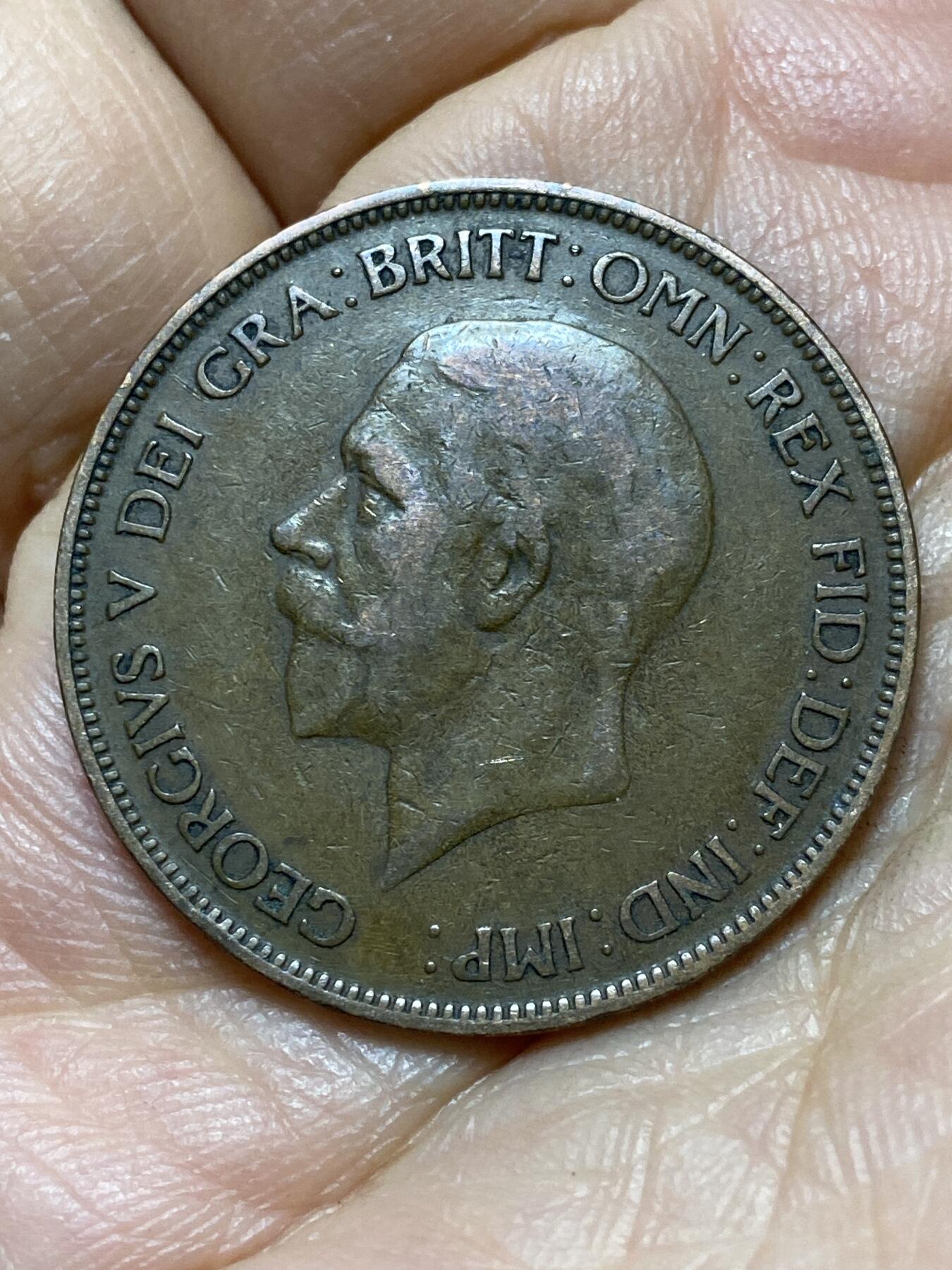 2025年第一百三十九场(总第一百六十五场）外国好品散币场(免佣金) 英国🇬🇧1934年1便士(乔治五世第三版)