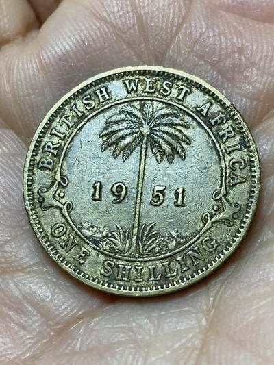 2025年第一百三十九场(总第一百六十五场）外国好品散币场(免佣金) - 英属西非1951年1先令(乔治六世第二版)