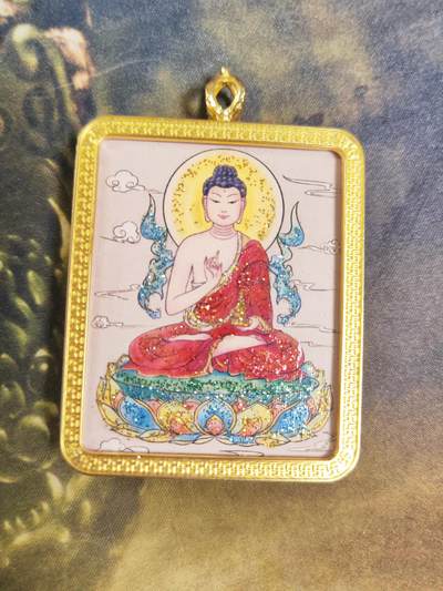 阳大大卡牌拍卖第88期（持续收拍品，周一晚上九点截拍，进群福利早知道） - 【定制手绘】找大师定制的唐卡吊坠，非常漂亮，稀缺好物