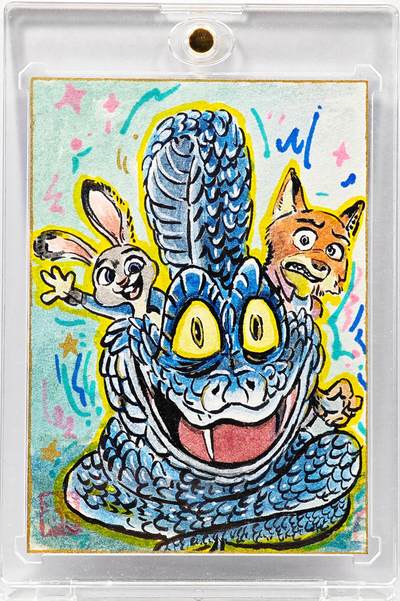 白泽拍卖卡牌手绘专场第30期（白金之夜 跨年大拍） - 2025 苏秦手绘卡 疯狂动物城  苏秦亲签