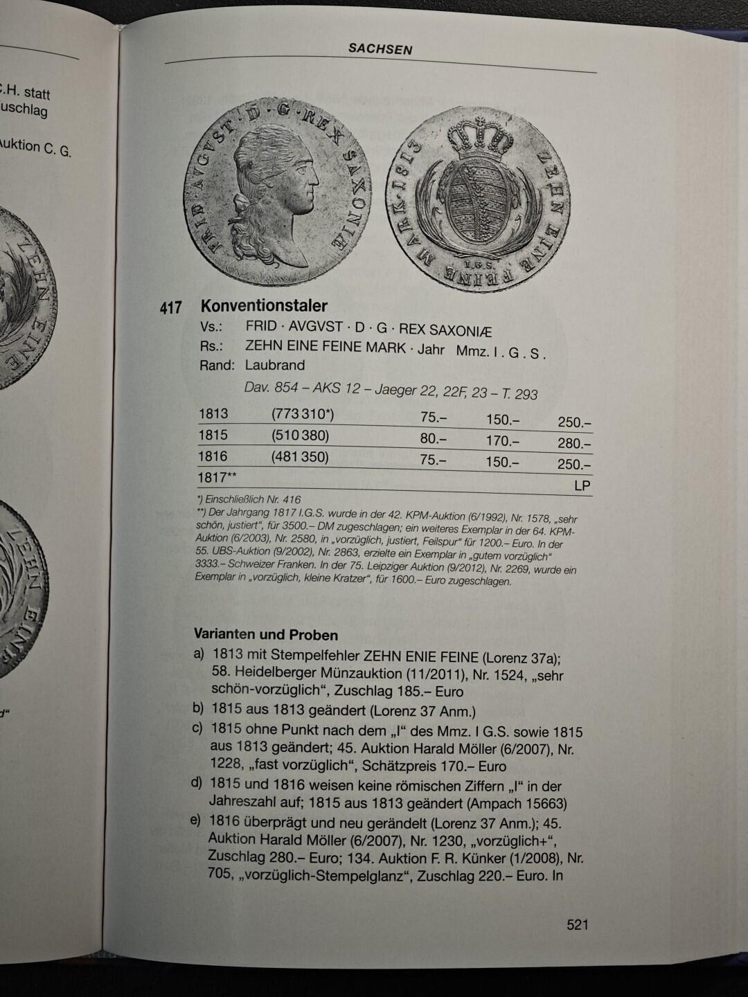 【德藏】世界币章拍卖第158期（拍品征集中~欢迎藏友联系） 全新未拆封 1800-1872年德国银币目录 从半泰勒到2泰勒 铜版纸印刷 全书约706页