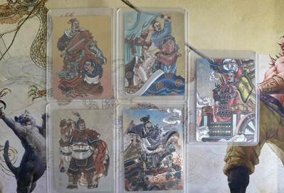 奇趣收藏卡牌拍卖第26场 - 超吉梦 2025 天命封神 封神演义 特卡 赵洛严  春秋战国名将 粗闪1组5张，全新覆膜卡夹卡膜保护