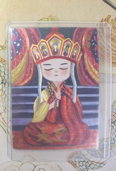 奇趣收藏卡牌拍卖第26场 - 【亲签卡】山河潮玩协会  天空  绘 西游记师徒五人- 唐僧 粗闪1张 天空亲签 全新覆膜卡夹卡膜保护