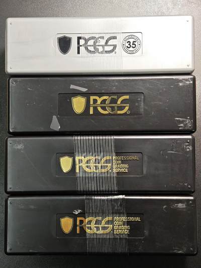 【德藏】世界币章拍卖第158期（拍品征集中~欢迎藏友联系） - 4个一组 PCGS官方20枚储币盒 非全新