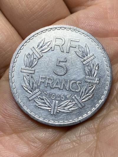 2025年第一百三十九场(总第一百六十五场）外国好品散币场(免佣金) - 法兰西第四共和国1945年5法郎