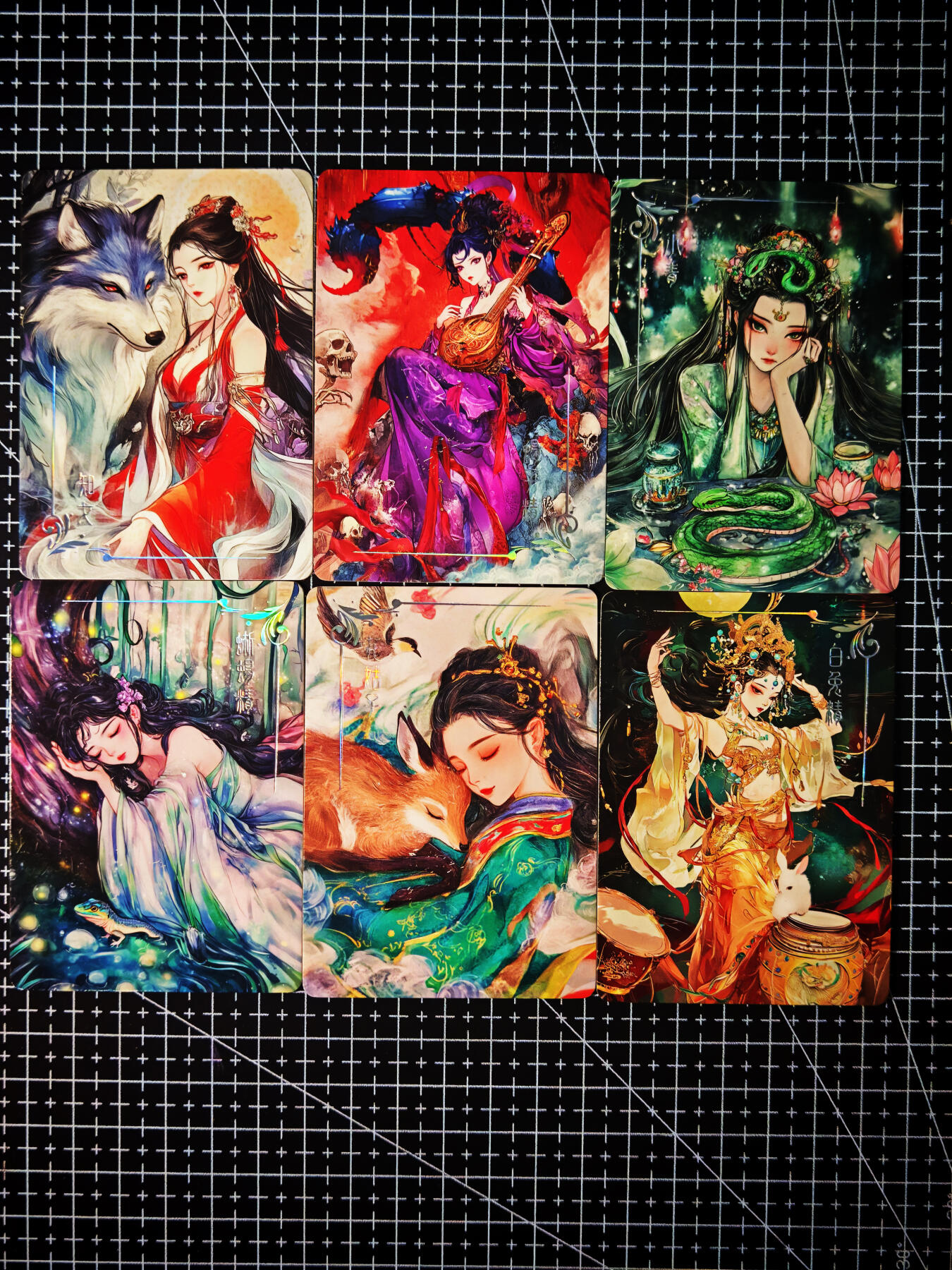 琦卡当当铺～第26期★★各种小漏~支持寄存★★~【9点40结束】扫码加群抽[包邮券]~ 百魅妖姬-妖怪系列-6张